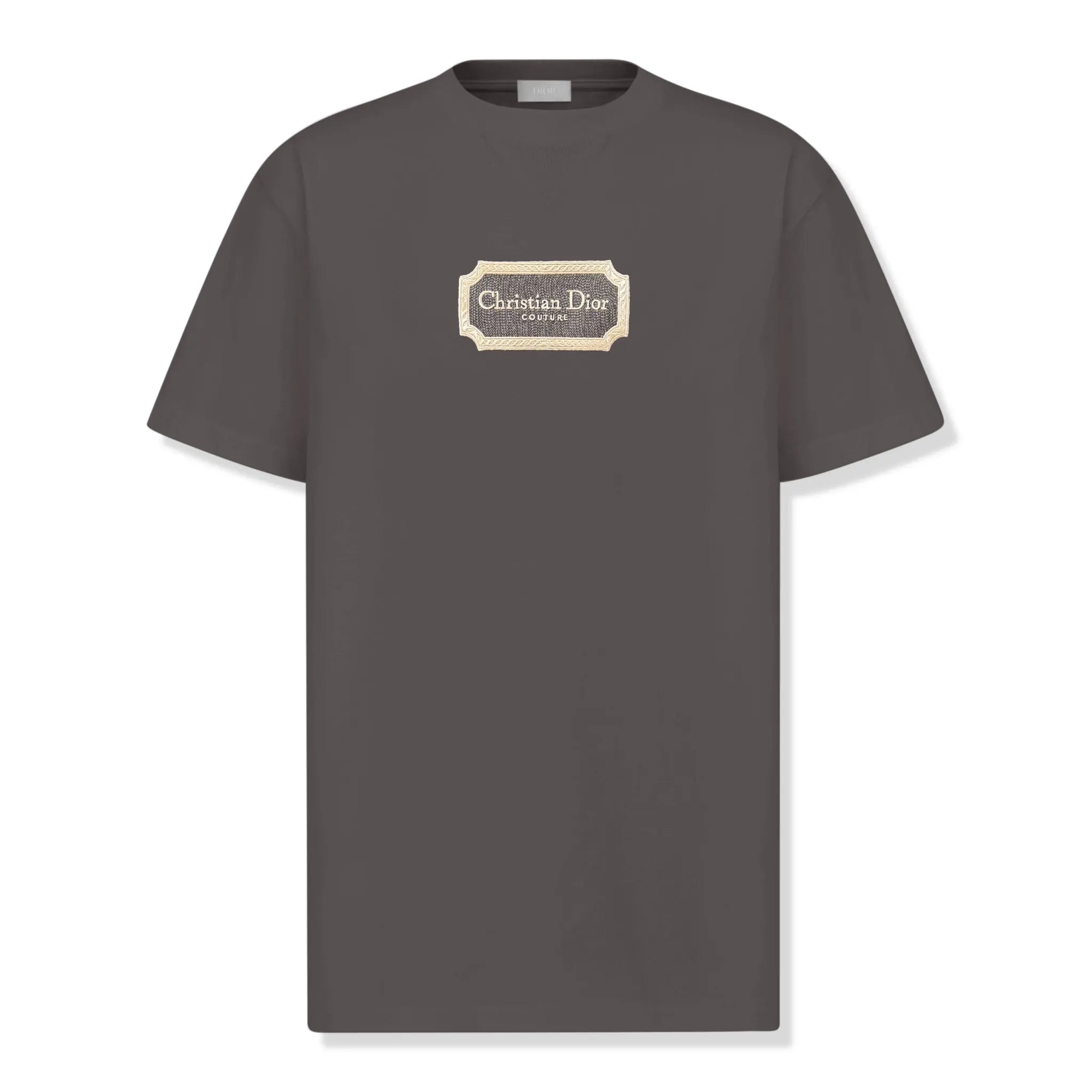 Dior Couture Relaxed Fit Cotton Charcoal T-Shirt for Men | Premium Comfort Casual Wear | Perfect for Everyday Outfits, Date Nights & Weekend Getaways
