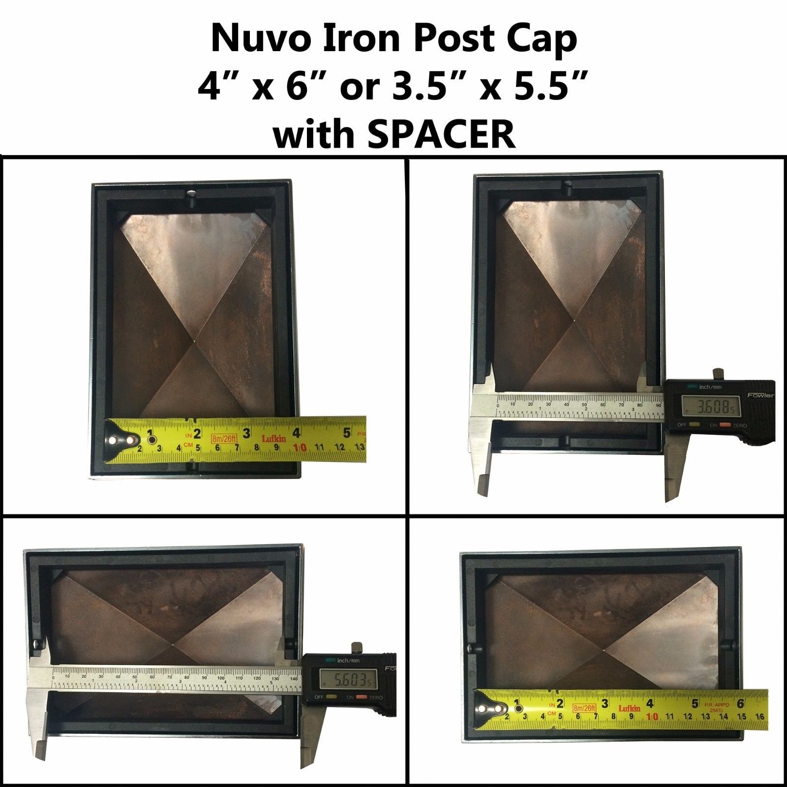 Nuvo Iron Pyramid Post Cap 4