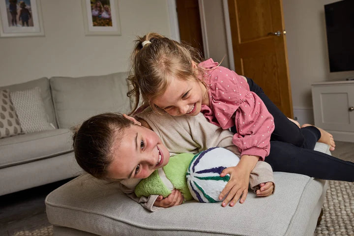 Warmies Rugby Ball - Microwaveable Plush Heating Pad for Pain Relief, Stress & Anxiety - Perfect for Sports Injuries, Muscle Soreness & Relaxation at Home or Office