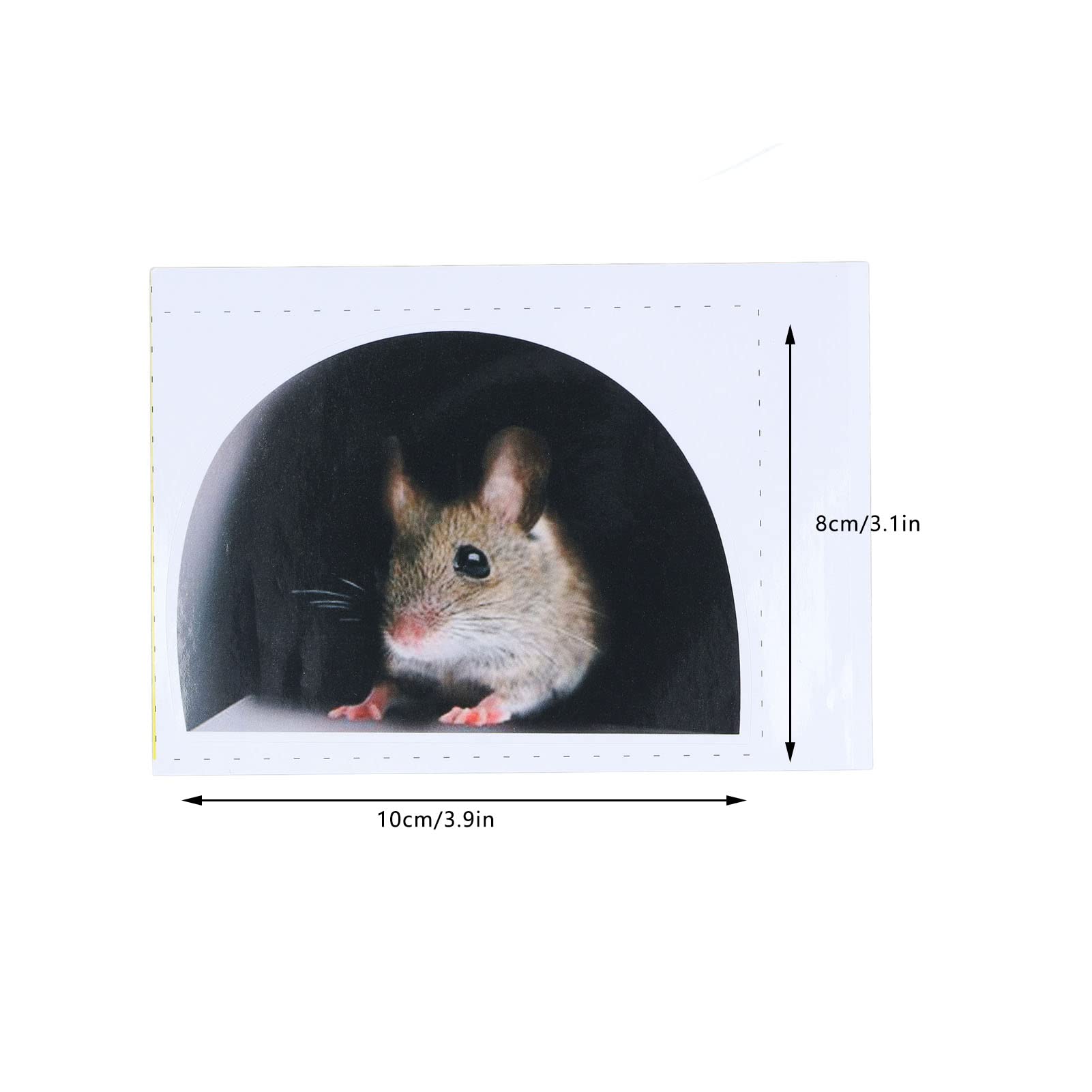 20PCS Cute Cartoon Mouse Hole Wall Stickers - Self-Adhesive Decals for Skirting Boards, Furniture & Kitchen Decor - Fun Home Decoration for Kids Rooms, Playrooms & Themed Parties
