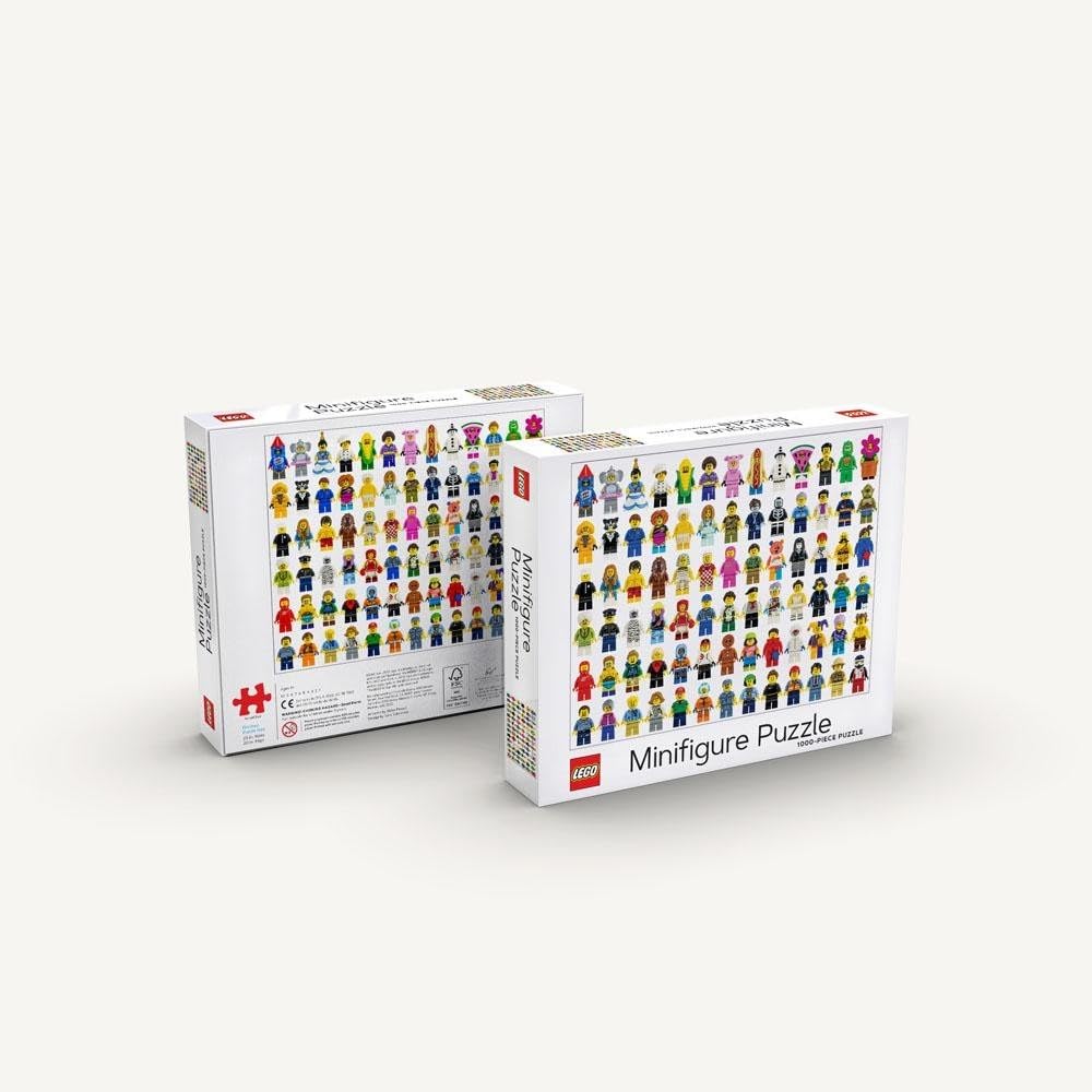 LEGO Minifigure Puzzle - 300 Piece Building Block Toy for Kids & Adults - Creative STEM Educational Gift for Birthday & Christmas - Fun Family Activity & Home Decor