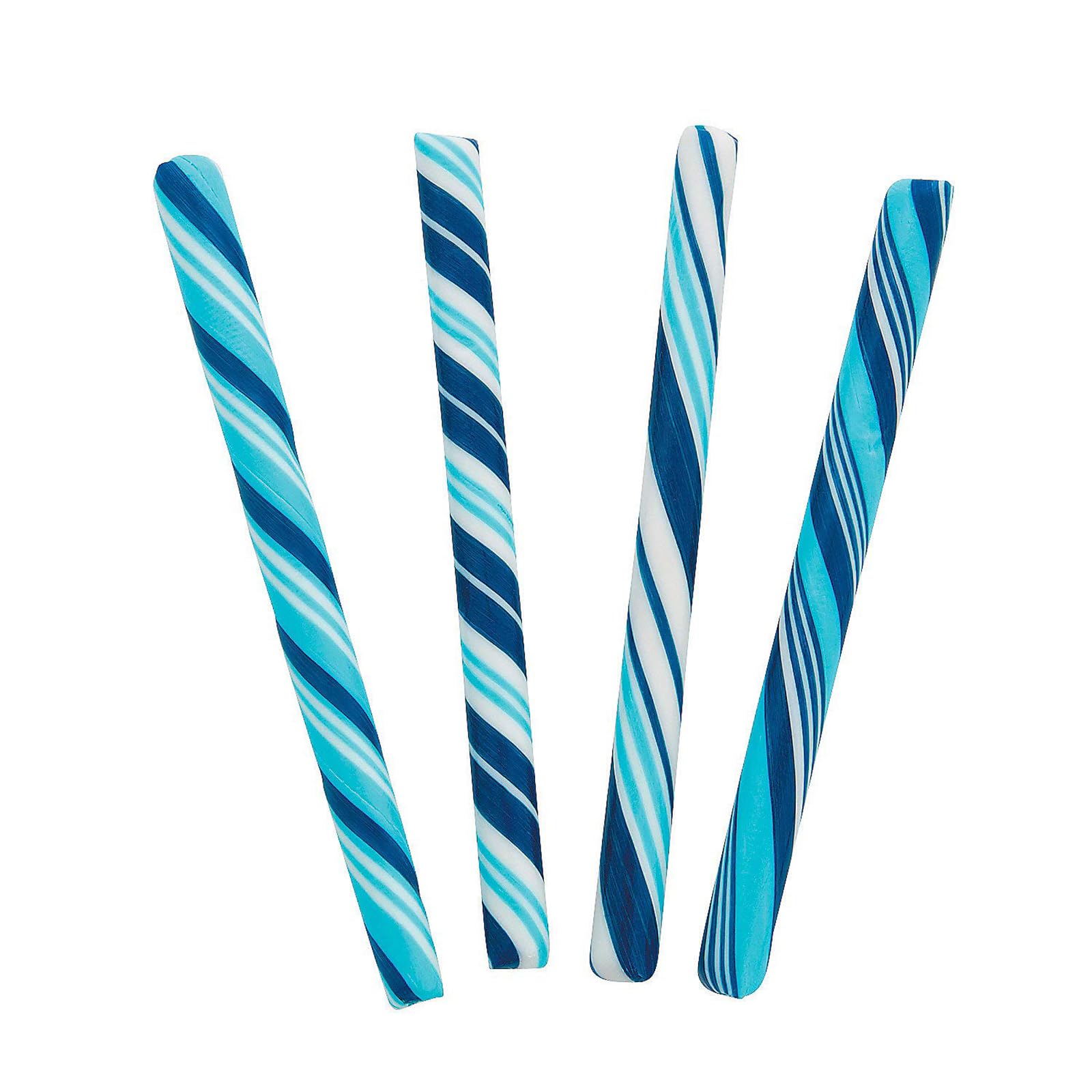 Winter Colored Hard Candy Cane Sticks - Individually Wrapped (80 Count) - Perfect for Christmas Stocking Stuffers, Holiday Parties & Festive Gift Baskets