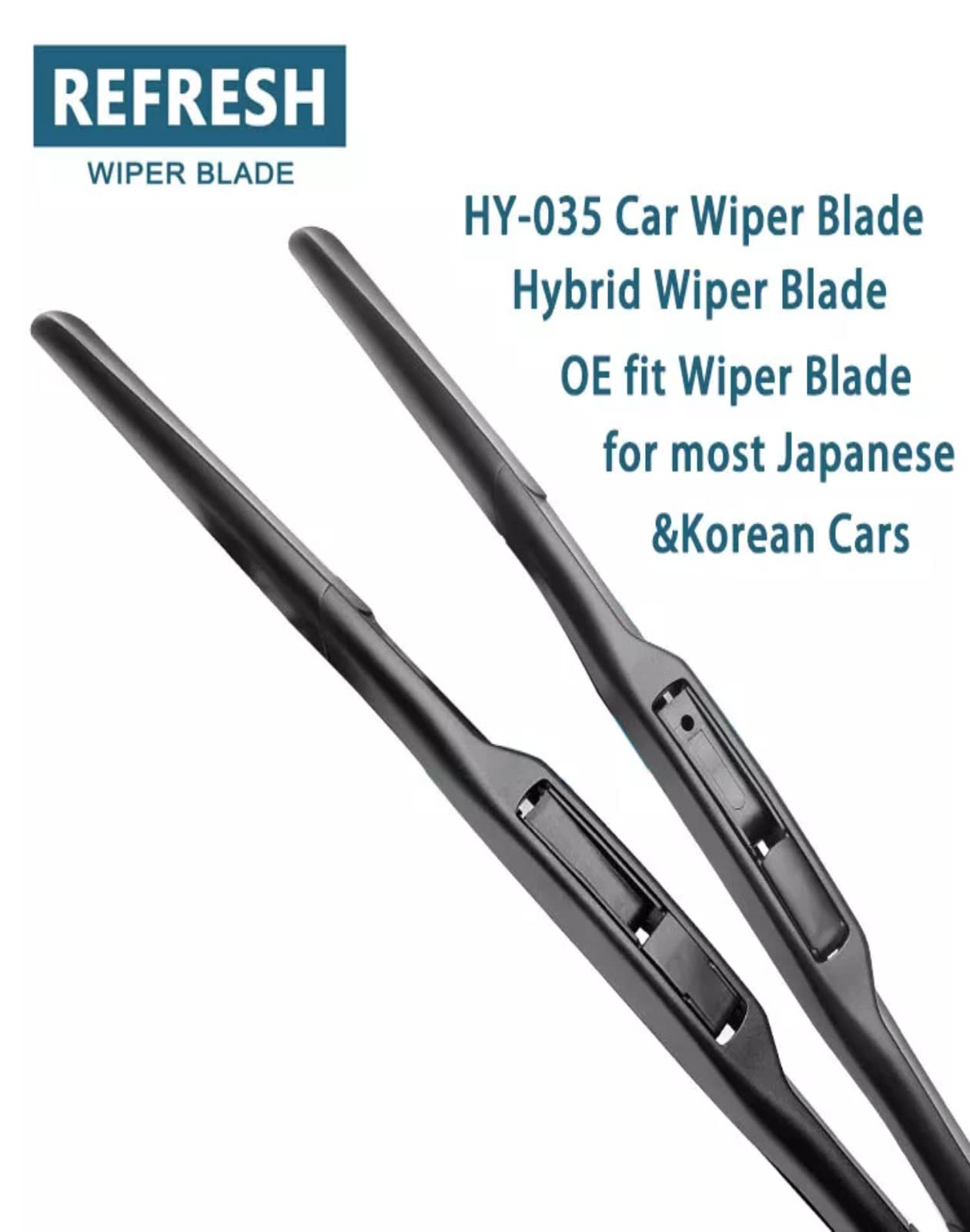 Premium GARVEE 26+18 Inch All-Season Windshield Wiper Blades (2 Pack) - Durable, Quiet & Stable OEM Quality with J&U Hook - Perfect for Rain, Snow & All Weather Conditions