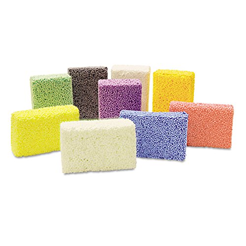 Creativity Street Squishy Foam Blocks Classpack - 36 Assorted Colors for Kids Art Projects, Sensory Play & Classroom Activities