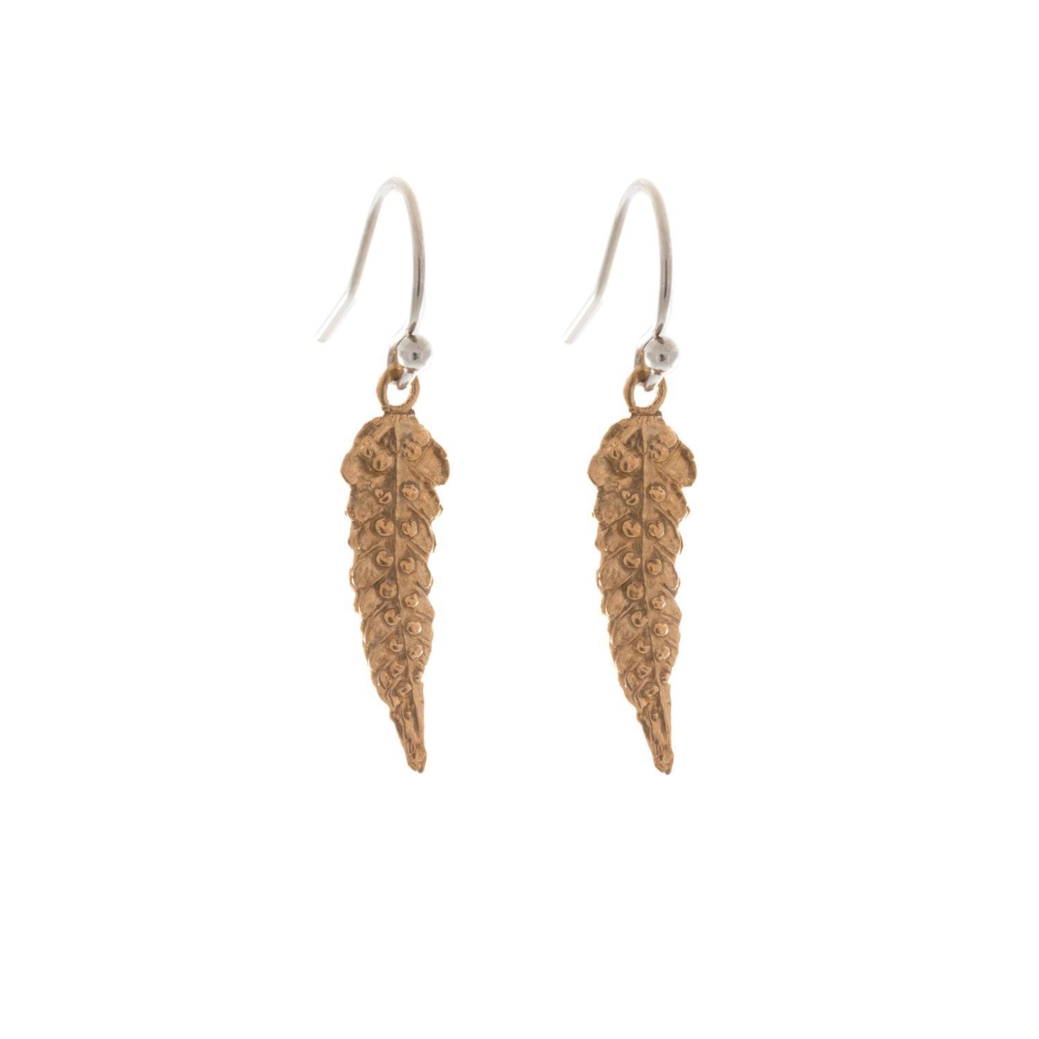 Dainty Fern Leaf Earrings for Women - Elegant Botanical Jewelry for Everyday Wear, Gift Giving & Nature-Inspired Fashion