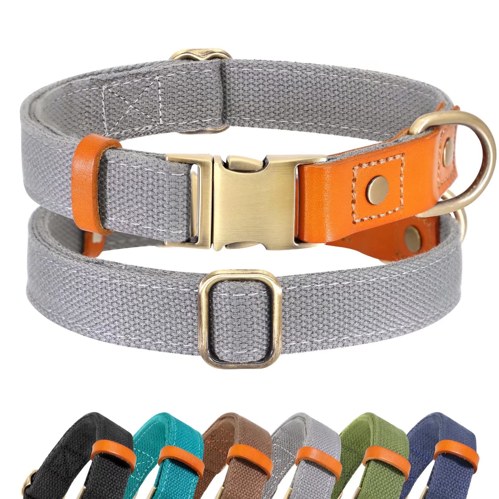 Durable Adjustable Dog Collar with Metal Buckle for Small, Medium & Large Dogs - Perfect for Daily Walks, Training & Outdoor Adventures