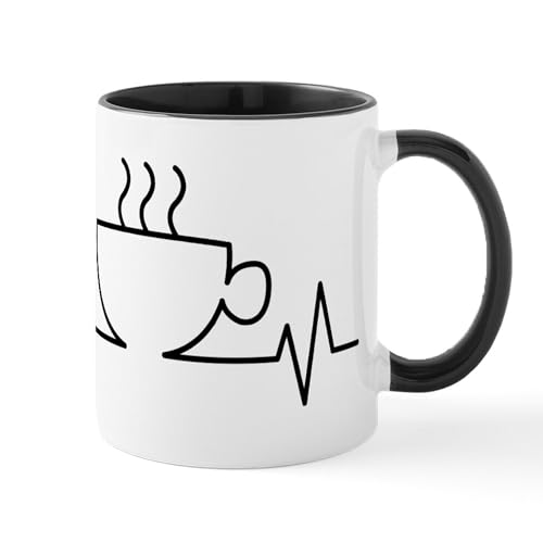 White/Black Inside - Coffee Heartbeat