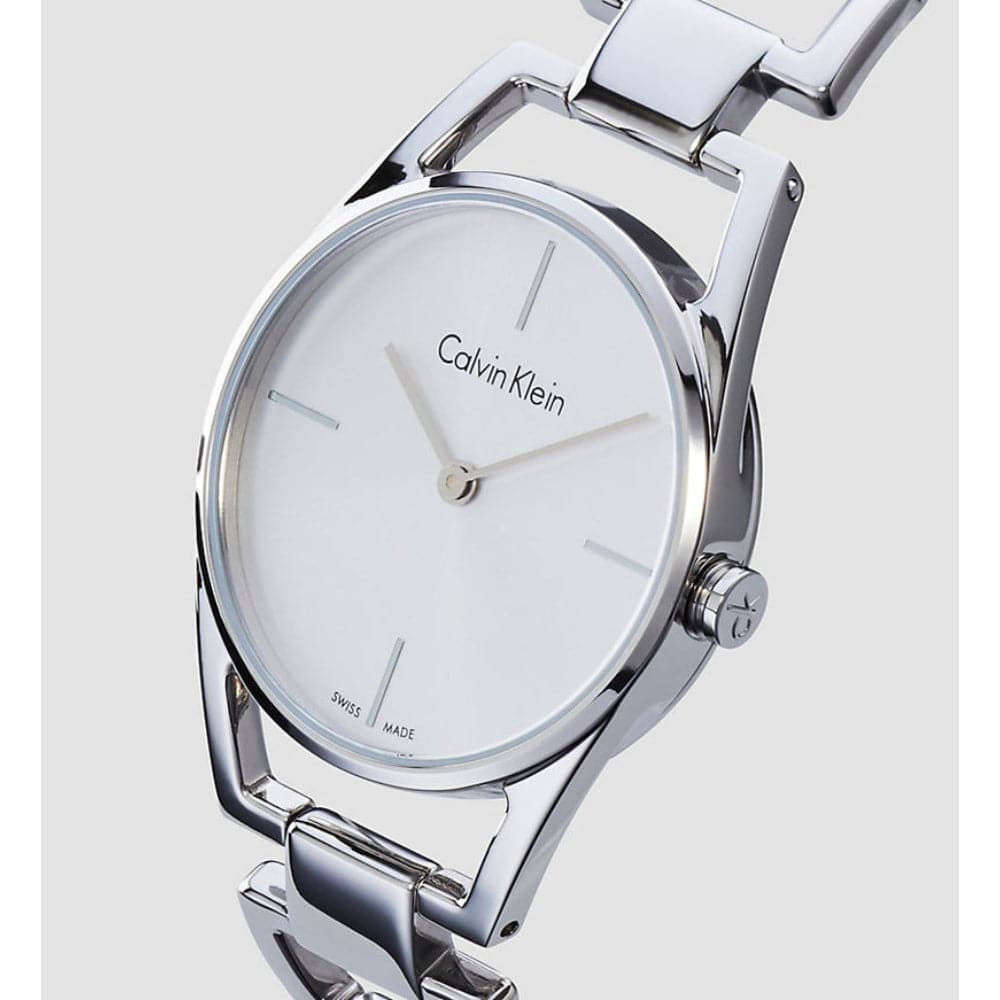 CALVIN KLEIN DAINTY K7L23146 Women's Fashion Watch - Elegant Stainless Steel Bracelet, Minimalist Design for Everyday Wear & Office Style