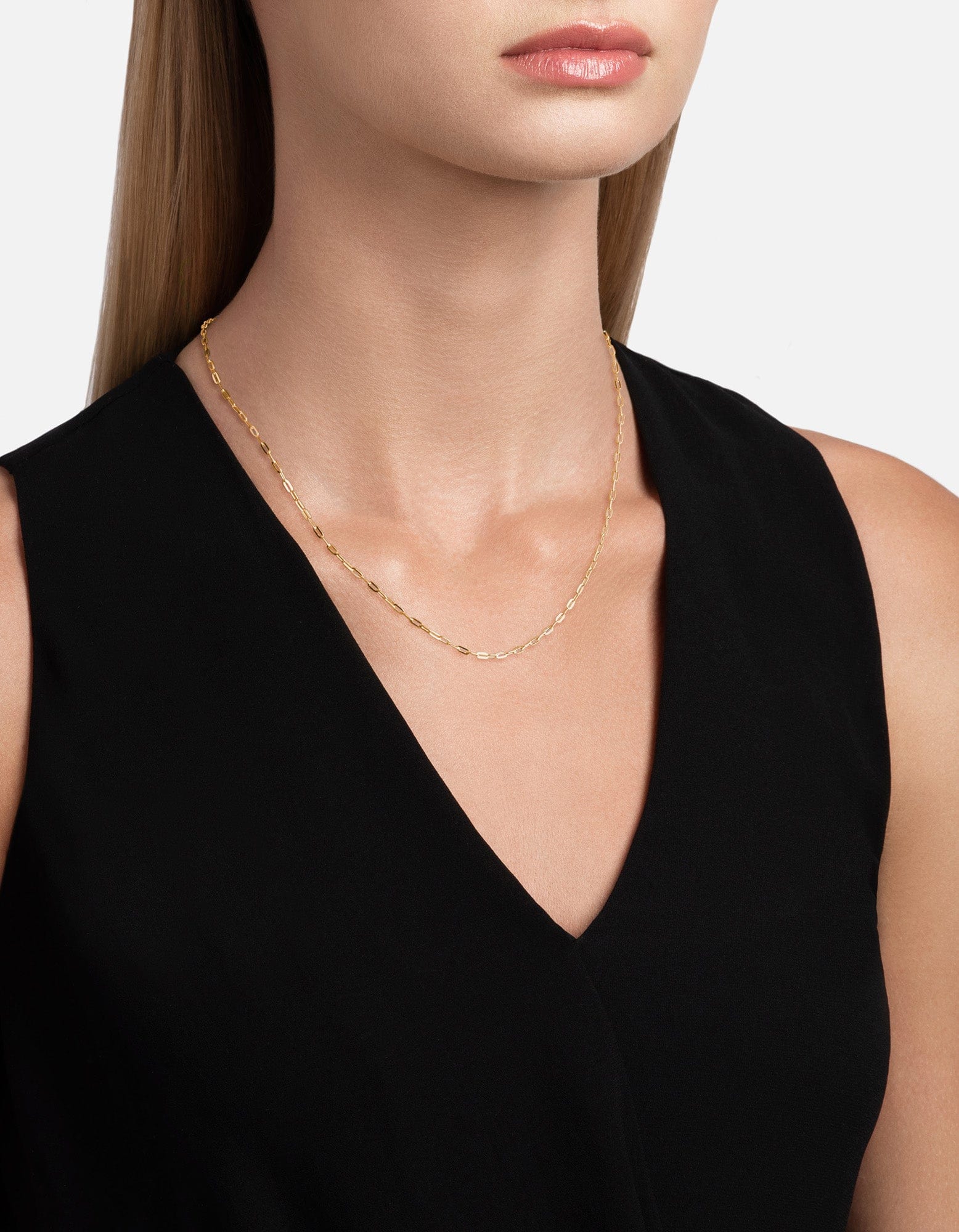 2.5mm Volt Link Cable Chain Necklace in Gold Vermeil - Elegant Layering Piece for Everyday Wear & Special Occasions