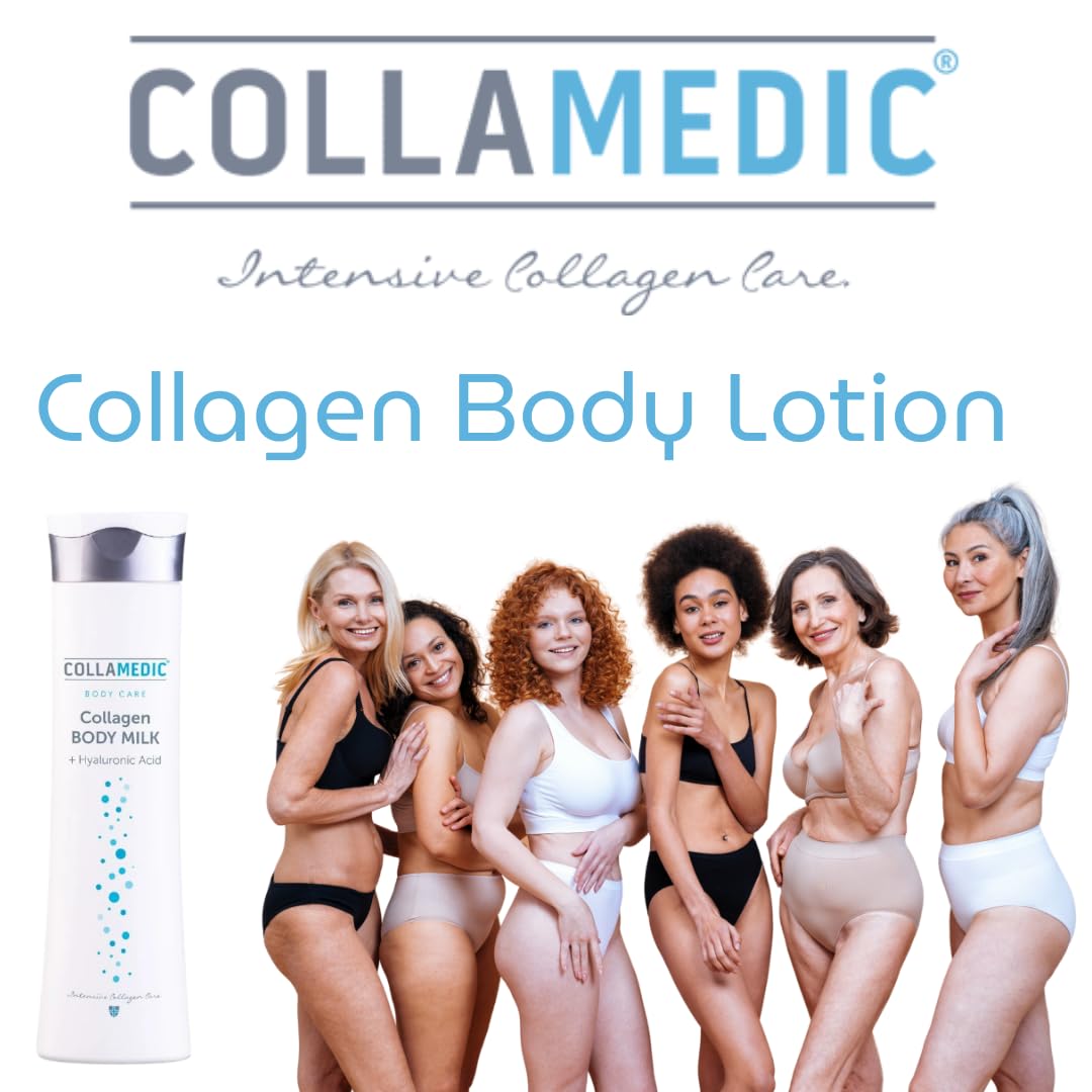 Anti-Aging Hydrating Body Lotion with Marine Collagen & Hyaluronic Acid | Deep Moisturizer for Soft Skin & Wrinkle Reduction | 300ml (10.14oz) | Perfect for Daily Skincare Routine & Nighttime Hydration