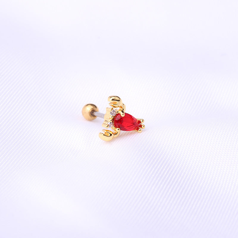 20G Cartilage Tiny Stud Earrings - Cute Ocean Animal Earrings (Dolphin, Starfish, Turtle) | Hypoallergenic Stainless Steel Jewelry for Women - Perfect for Daily Wear, Beach Vacation & Gift Giving