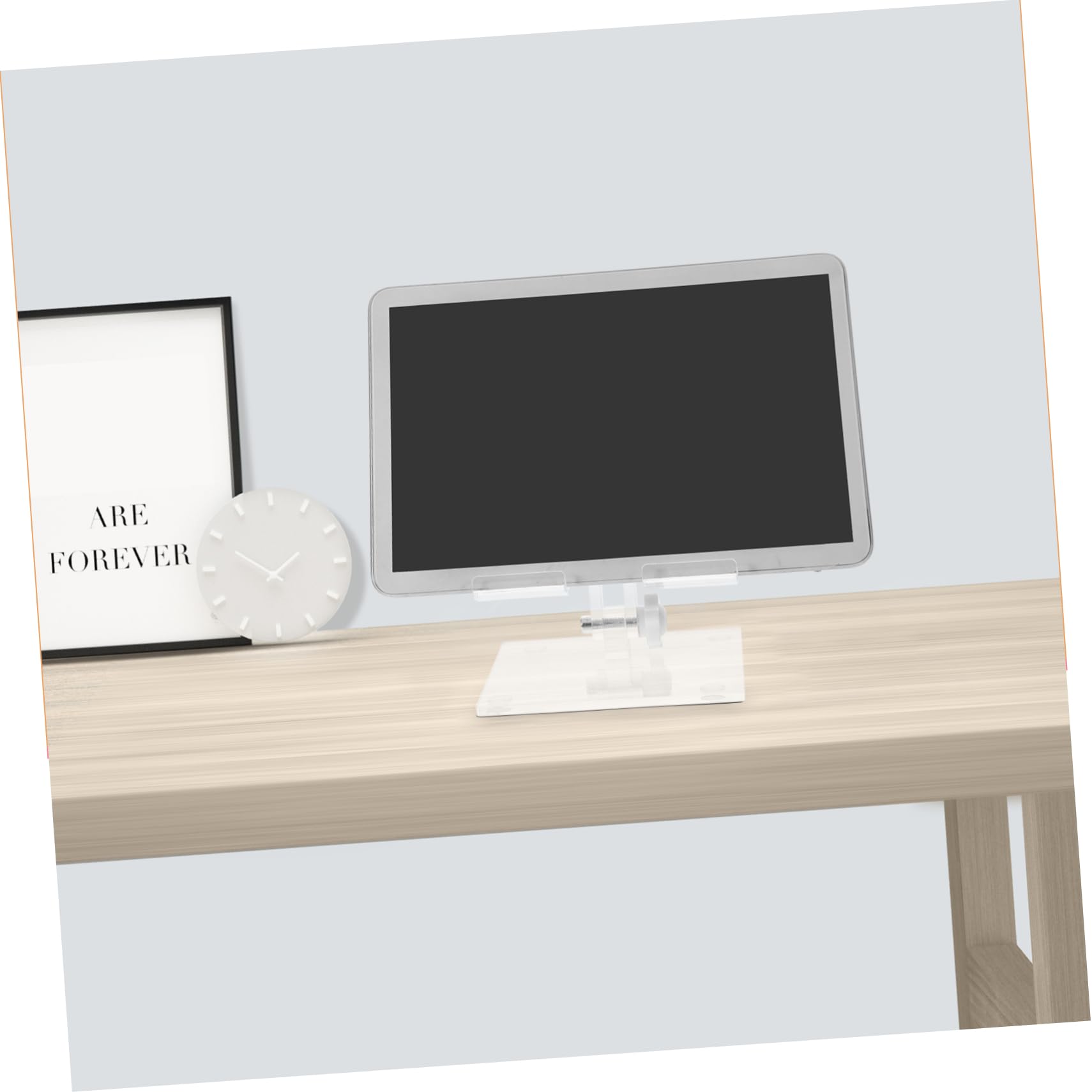 COHEALI Clear Acrylic Phone Stand for Desk - Adjustable Cell Phone Holder for iPhone, Samsung, Galaxy - Perfect for Office, Home, and Video Calls