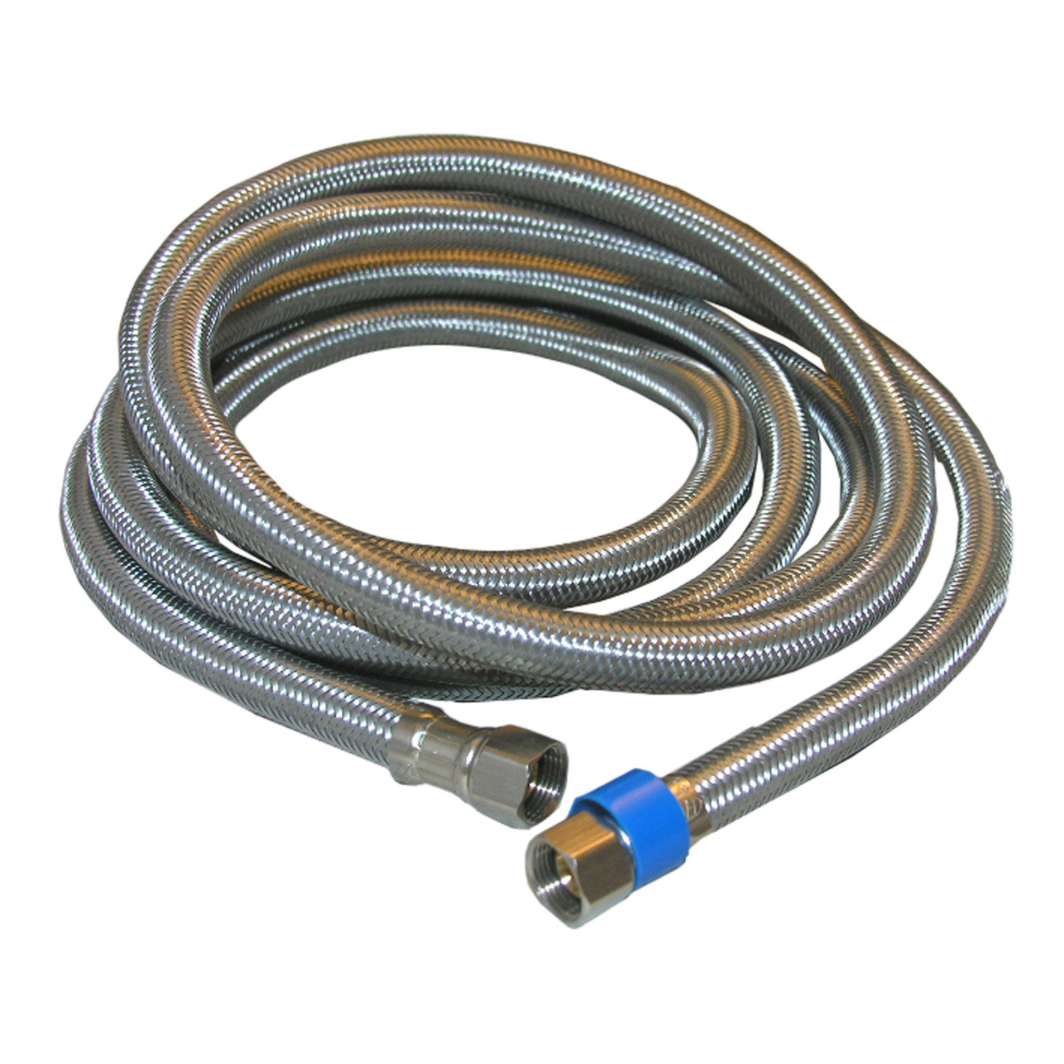 LASCO 10-0996 96-Inch Braided Stainless Steel Water Supply Line (25-Pack) - Durable & Leak-Proof for Toilet, Sink, Washing Machine & Dishwasher Installation