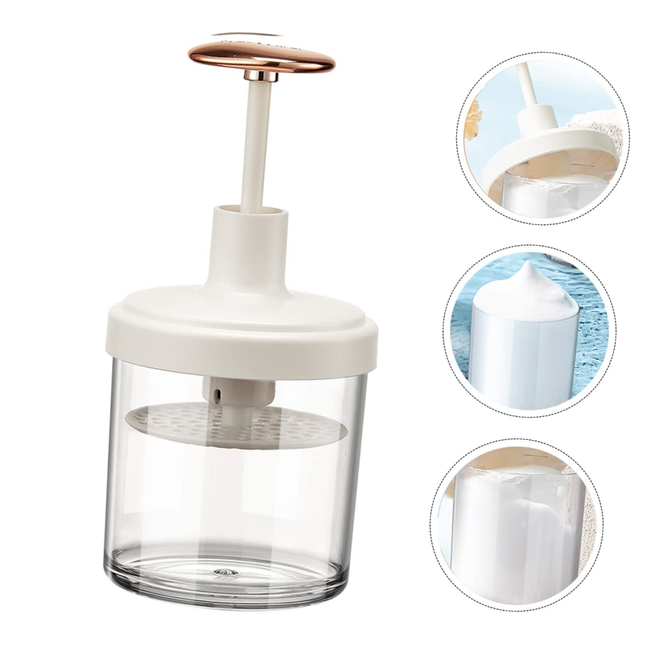 Amosfun Facial Bubble Tool - Electric Soap Frother for Face Wash, Foam Maker for Deep Cleansing | Perfect for Skincare Routine, Travel & Spa Use