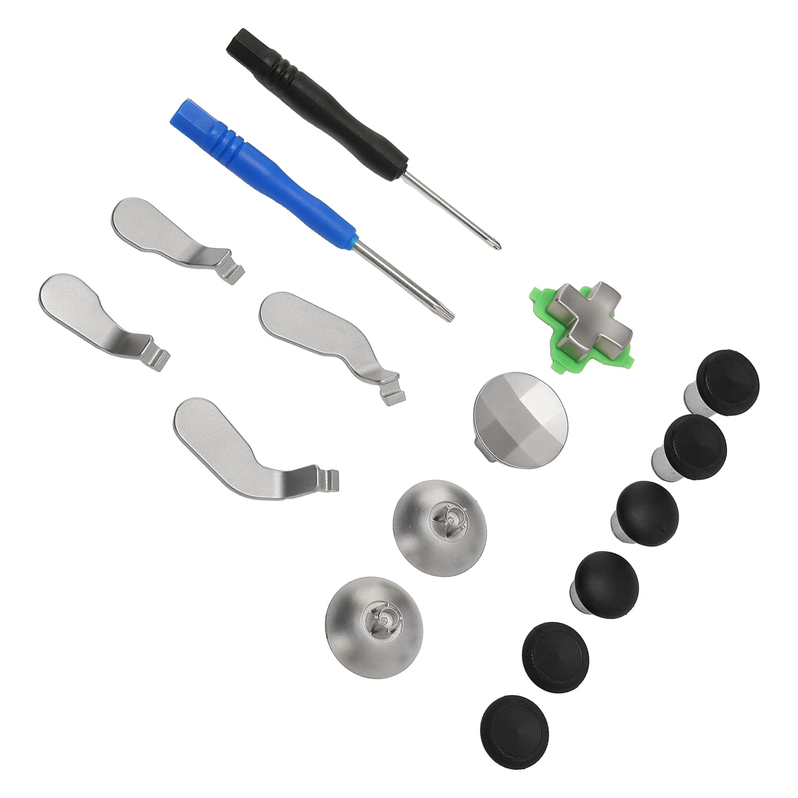 Metal Key Paddle Set for Gaming Controller - Reduce Fatigue for Long Sessions (Black)