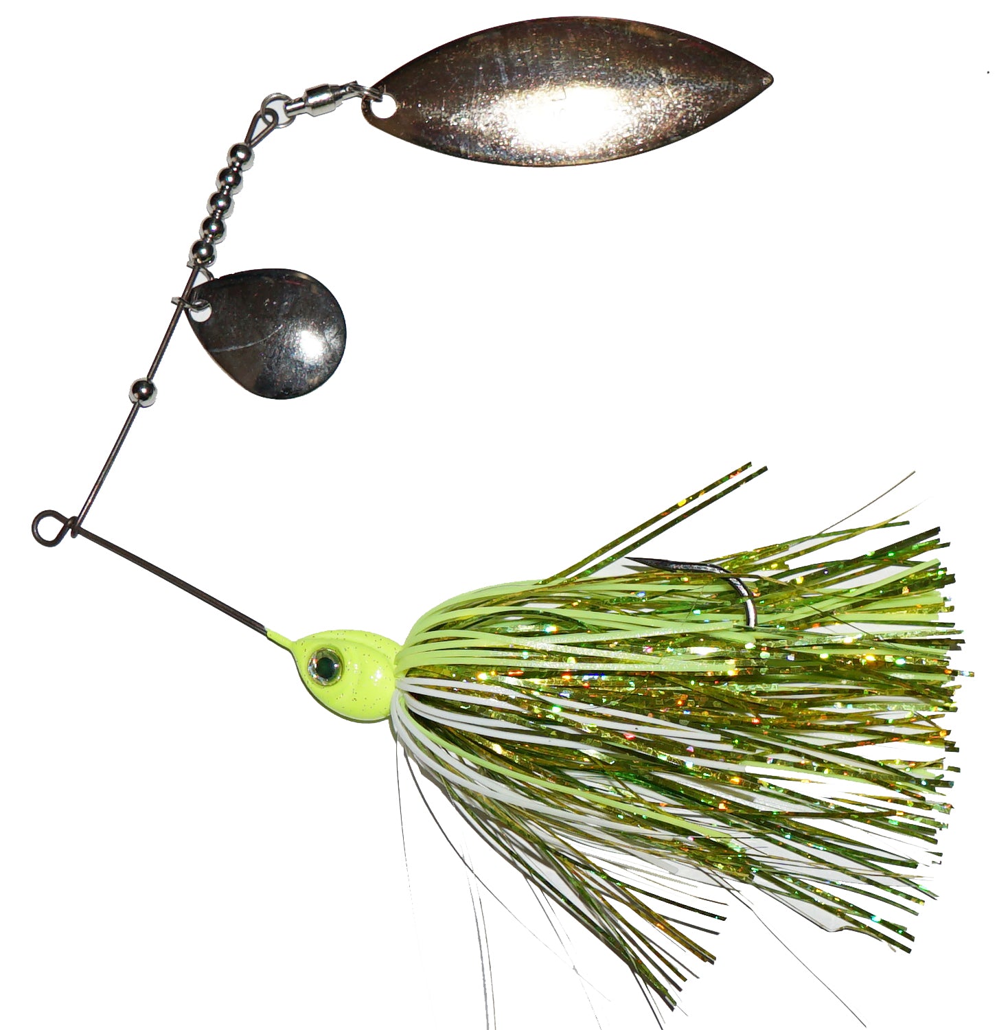 C.S. Lures 3/8oz Colorado Willow Spinnerbait - Premium Bass Fishing Lures for Freshwater & Saltwater - Perfect for Casting, Trolling, and Shore Fishing