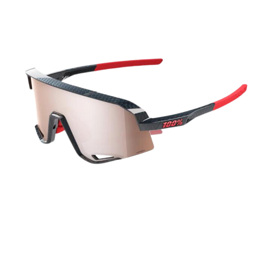Slendale Gloss Carbon Fiber Sunglasses with Hiperâ® Crimson Silver Mirror Lens - Stylish UV Protection for Outdoor Sports & Driving