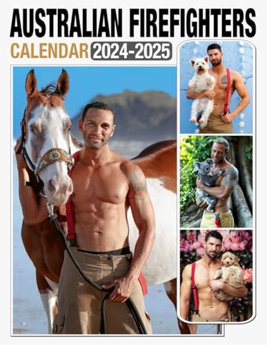 Australian Firefighters Calendar 2024-2025 | 24-Month Wall Planner with US Holidays | Perfect Gift for Christmas, White Elephant Parties & Office Decor | Stay Organized & Inspired Daily
