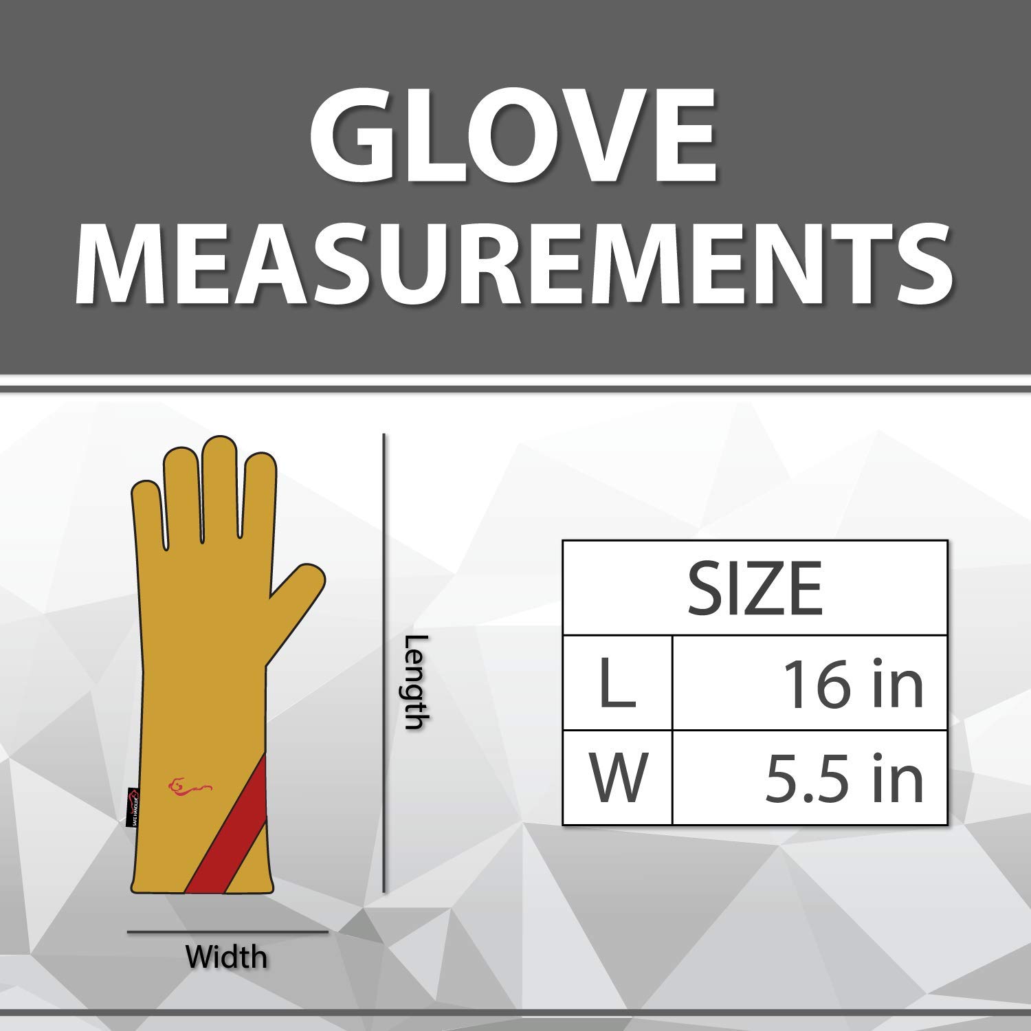 Heat Resistant Prime Welding Gloves with Kevlar Thread - 16 Inch Reinforced Thumb & Palm for MIG/TIG Welding, Oven, Grill, BBQ, Fireplace - Durable Protection for Metalworking, Cooking & Outdoor Use (10 Pairs/20 Gloves)
