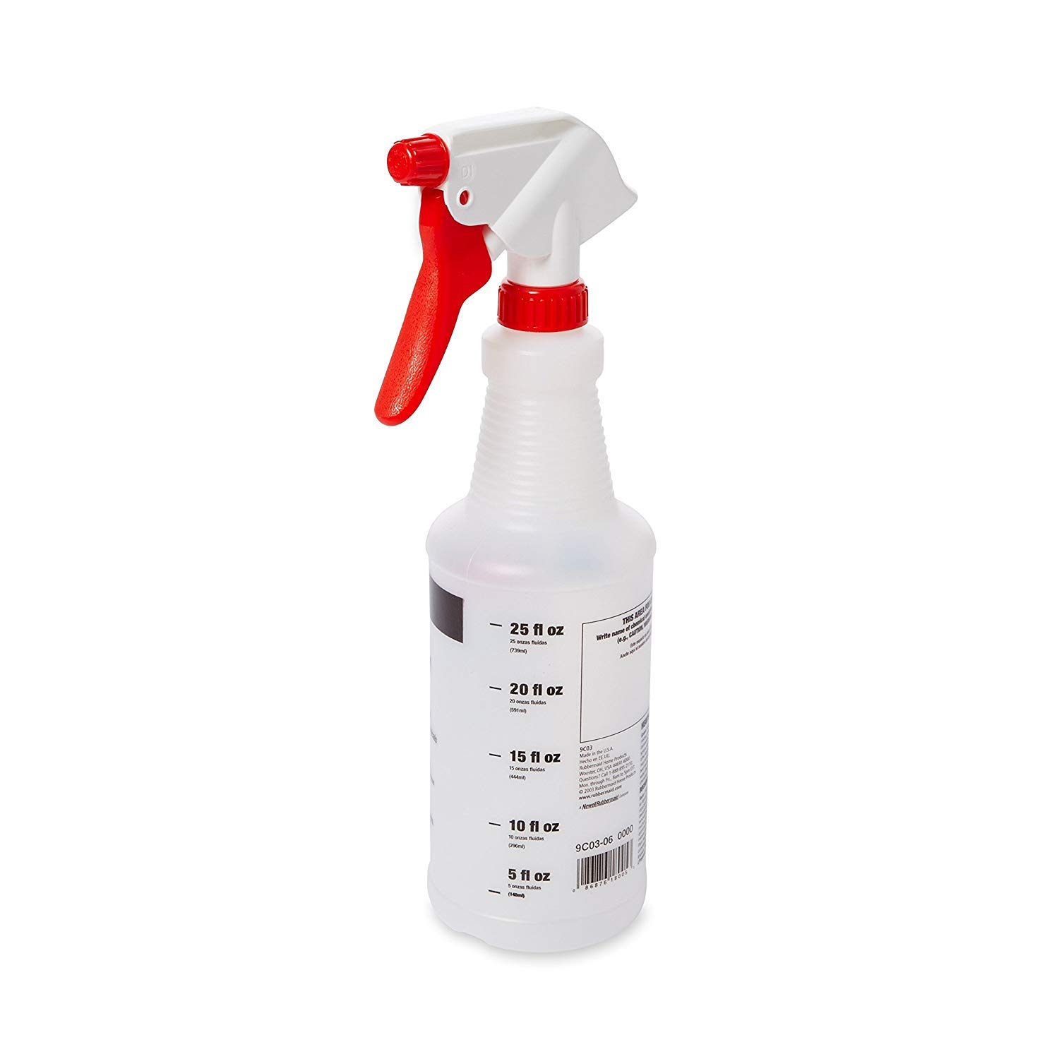 Rubbermaid Heavy-Duty Spray Bottle - 32oz Chemical Resistant Cleaning Sprayer for Home, Garden & Car Detailing | Durable Trigger Sprayer for Cleaning Solutions, Pesticides & Watering Plants