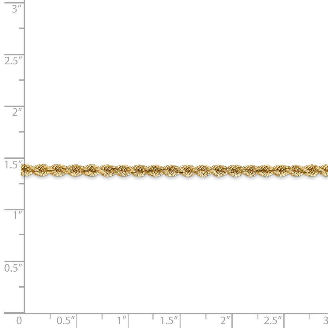 14K Solid Yellow Gold Rope Chain - Adjustable Bracelet, Anklet or Necklace for Women | Elegant Layering Jewelry for Everyday Wear, Special Occasions & Gifts