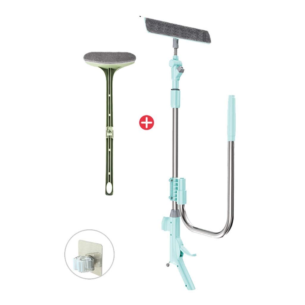**Professional Extendable Rotating Shower Squeegee with Spray Head - Heavy Duty Rubber Window Cleaner for High Windows, Mirrors, Cars & Bathrooms - Perfect for Home Cleaning, Auto Detailing & Glass Maintenance**