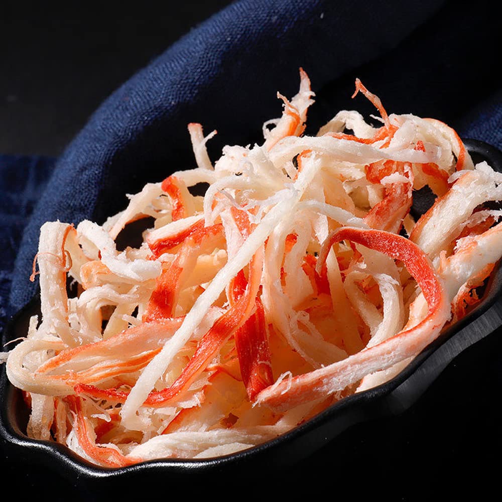 Premium Wild-Caught Dried Shredded Squid Strips (32 oz) - Natural, Organic, No Additives - Perfect for Snacking, Asian Cooking, and Seafood Recipes