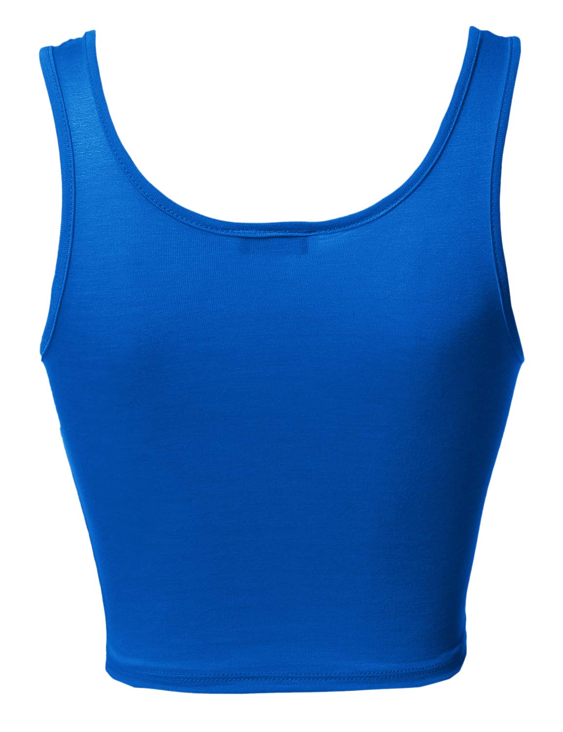 Emma Women's Junior Sleeveless Crop Tank Top - Soft Basic Solid Summer Top for Teens, Casual Wear, Gym, Beach & Layering