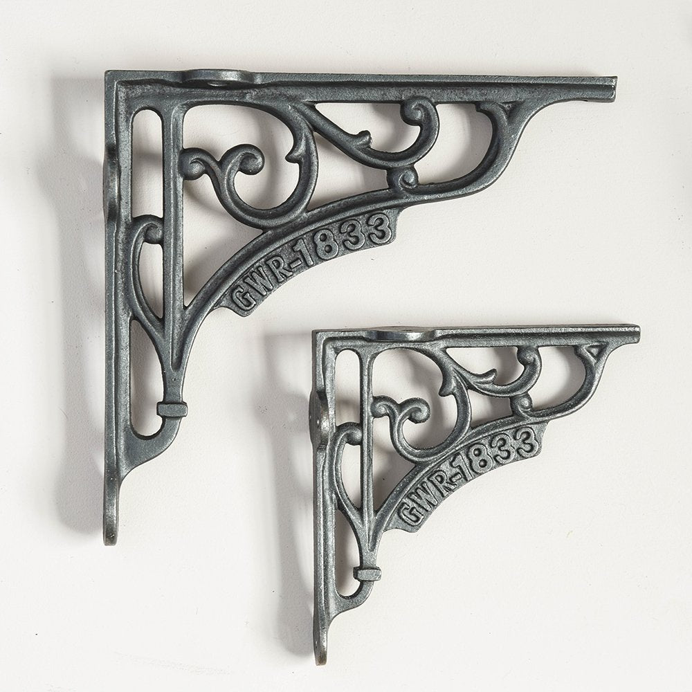 Great Western Railway 1833 Cast Iron Shelf Bracket - Vintage Industrial Style for Home Decor & Bookshelf Support