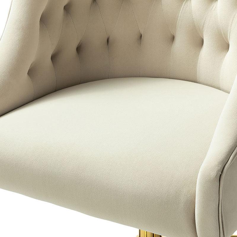 Penelope Velvet Tufted Office Chair - Ergonomic Executive Desk Chair with Lumbar Support - Perfect for Home Office, Gaming & Workspace Comfort