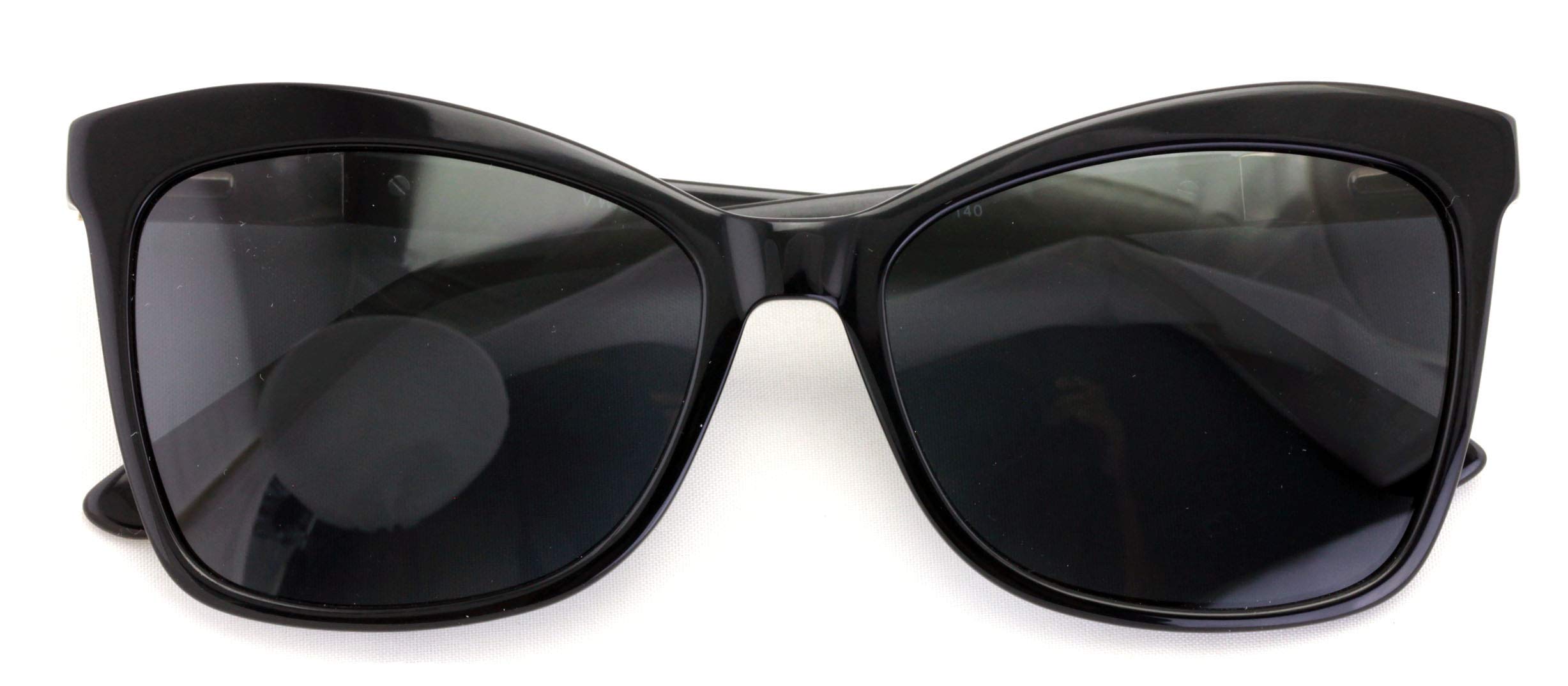 Polarized Oversized Women's Premium Cateye Sunglasses - UV400 Protection - Acetate Frame - Designer Temple - Perfect for Driving, Beach & Fashion Outfits