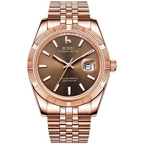 Brown -Rose gold band