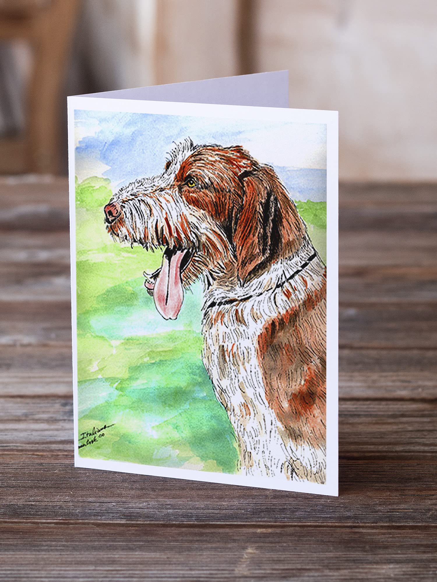 Italiano Spinone Greeting Cards - Pack of 8 Blank A7 Note Cards (5x7) with Envelopes | Whimsical Dog Lover Stationery for Birthdays, Thank You Notes & Special Occasions