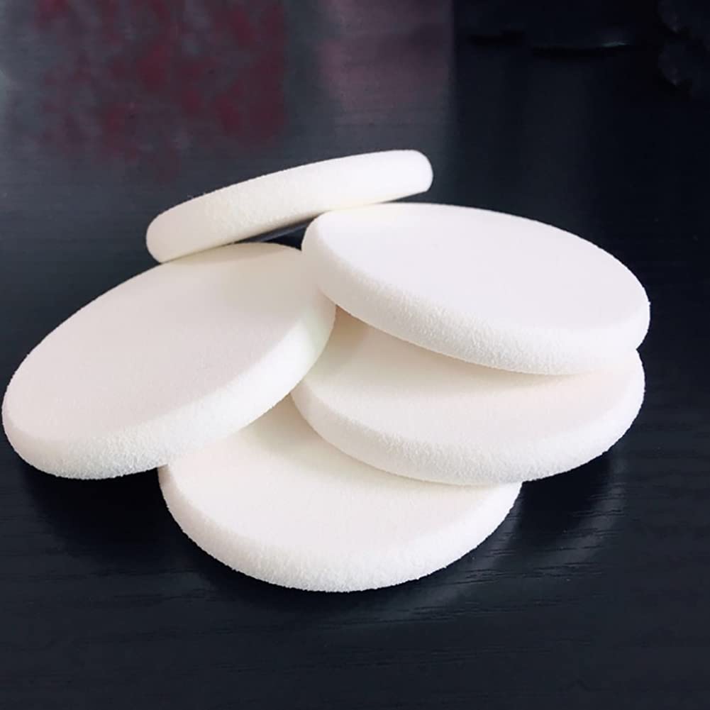 25 Pcs Soft Makeup Sponges for Foundation & Powder - Dry & Wet Use (White)