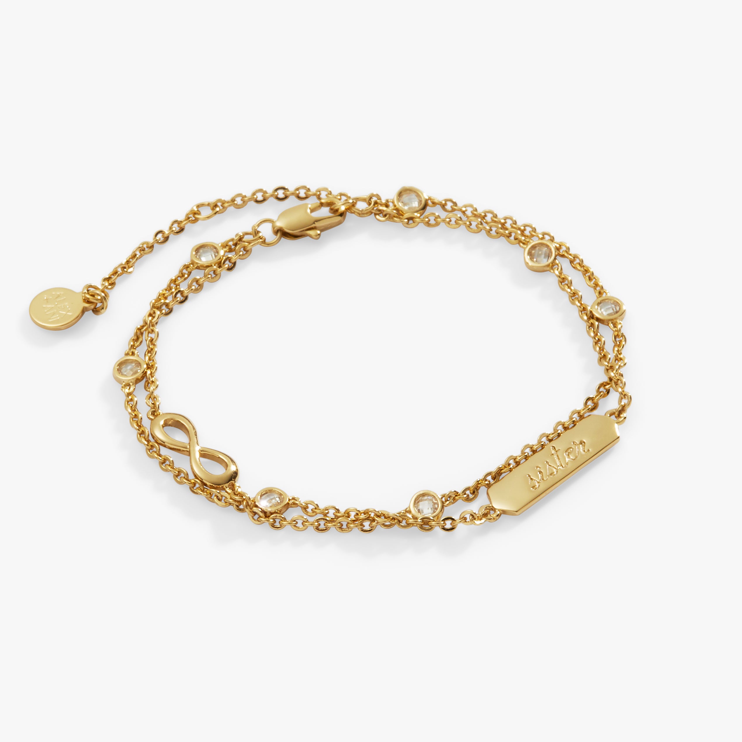 Sister Infinity Chain Bracelet - Adjustable Silver Jewelry for Women | Perfect Gift for Sister, Best Friend & Loved Ones | Everyday Wear, Special Occasions & Birthday Gifts