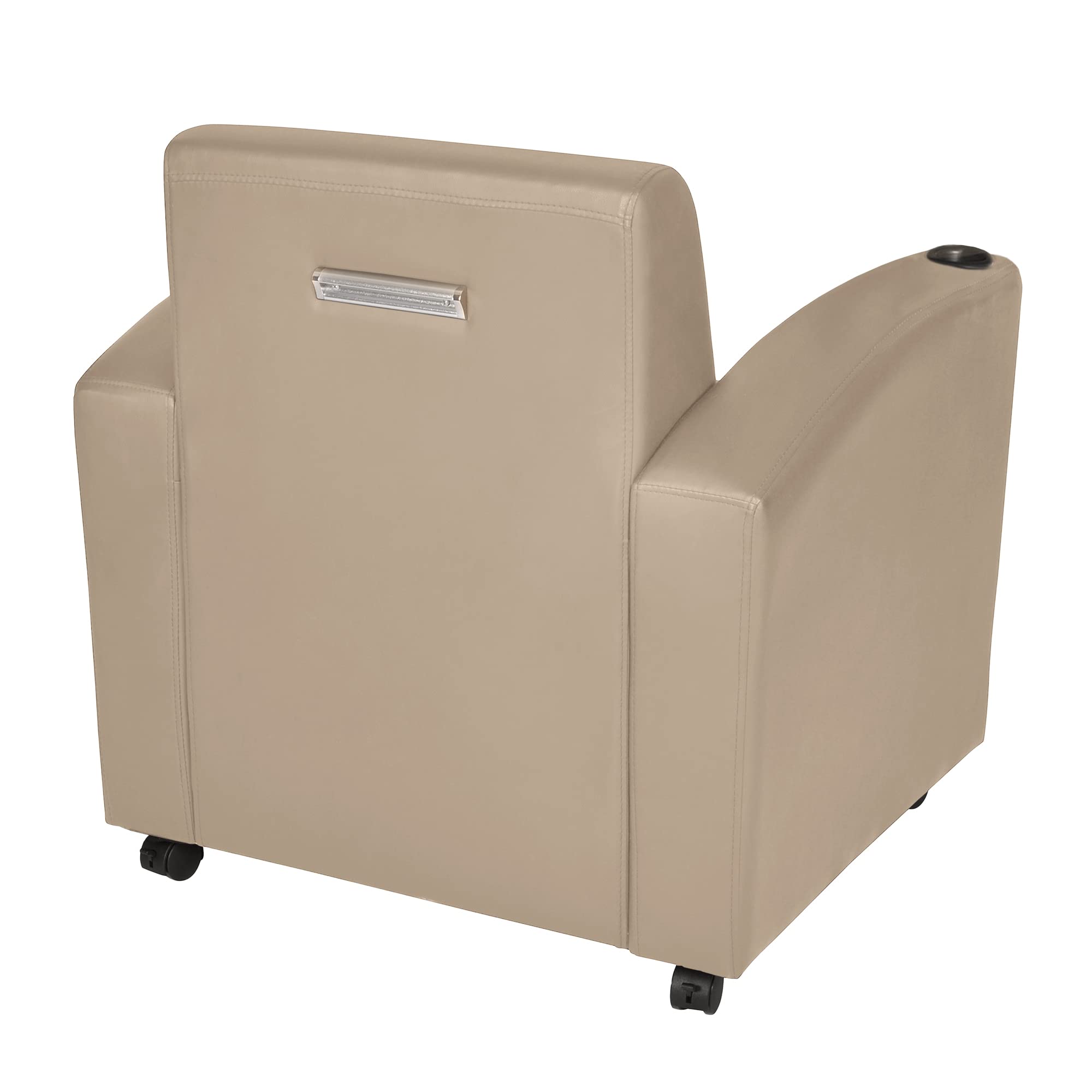 Regency Nova Tablet Arm Lounge Chair in Sand - Ergonomic Office & Conference Room Seating with Adjustable Writing Surface for Comfortable Work & Meetings