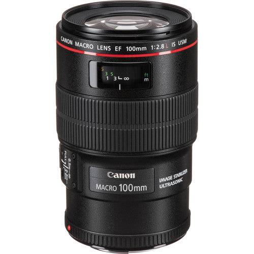 Canon EF 100mm f/2.8L Macro IS USM Lens with Starter Kit - Professional Macro Photography Lens for DSLR Cameras - Perfect for Product Photography, Nature Shots & Close-Up Portraits