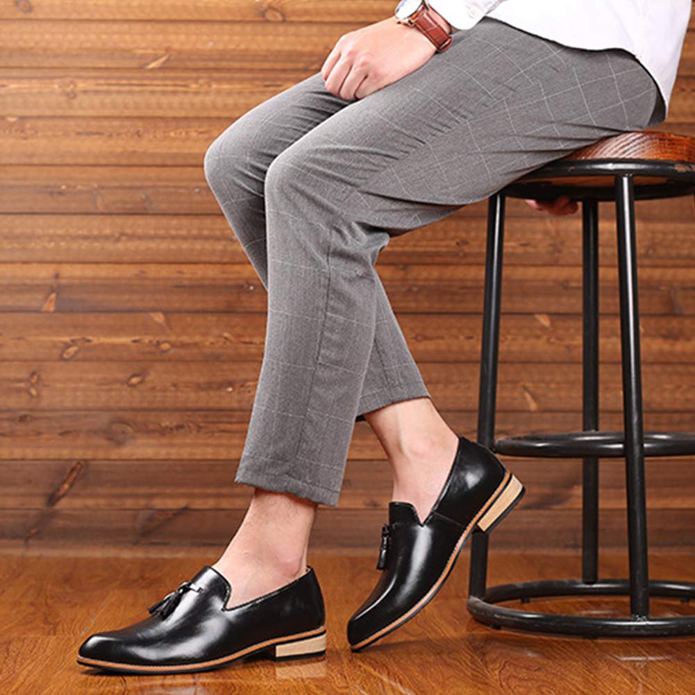 Premium Men's Large Size Loafers - Genuine Leather Business Casual Shoes for Walking & Boat Wear | Office, Travel & Everyday Comfort