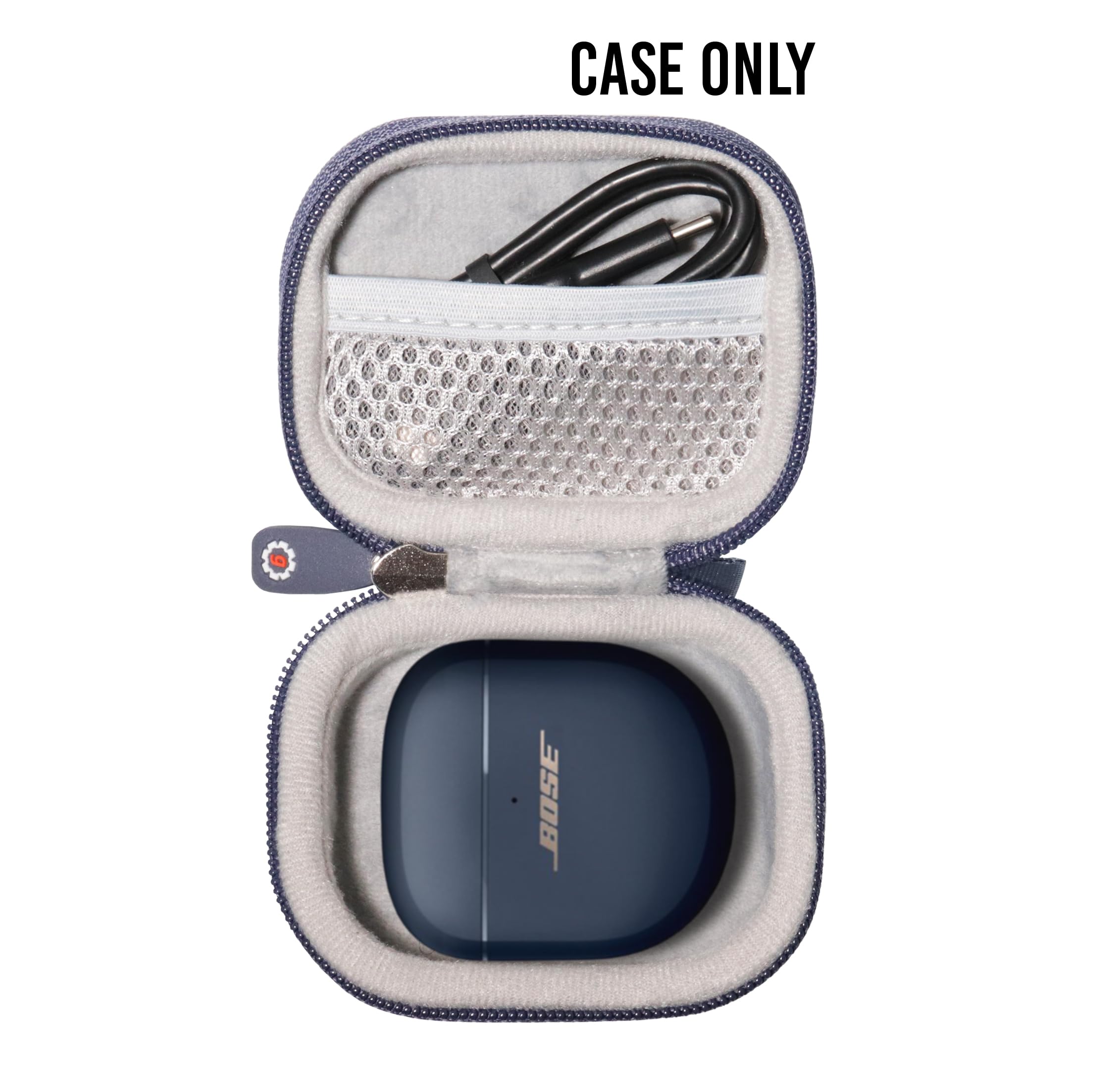 GETGEAR Protective Case for Bose QuietComfort Earbuds II - Shockproof Cover for Wireless Bluetooth Earbuds (Midnight Blue) - Perfect for Travel, Gym & Outdoor Activities