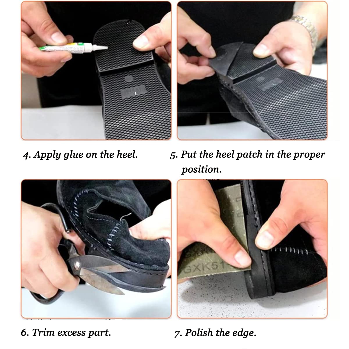 3 Pairs Non-Slip Sole Protectors for Sneakers - Durable Shoe Heel Repair Plates for Men & Women (White) - Perfect for Running, Walking & Everyday Comfort