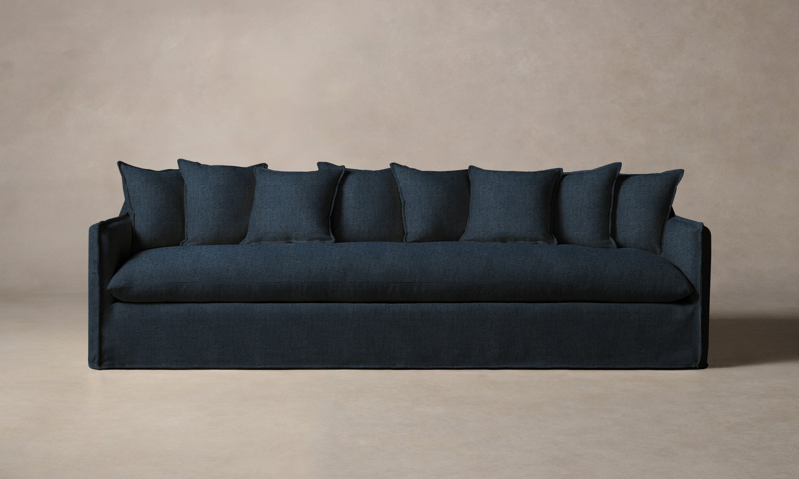 Premium Performance Linen Weave Bay Dune Sofa - Modern Living Room Furniture for Home & Office Comfort