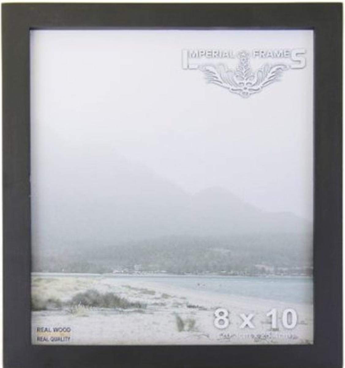 8x10 Inch Solid Wood Picture Frame - Black for Photos, Diplomas, Posters | Perfect for Home, Office & Wall Decor