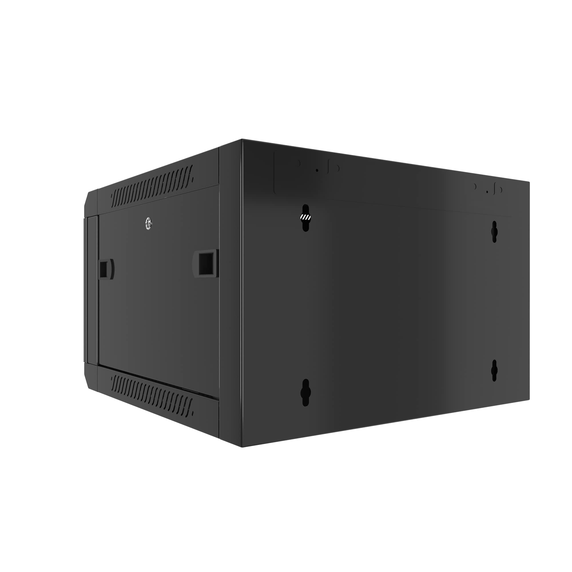 9U Wall Mount Server Rack Cabinet - 24-Inch Depth Locking Network Rack for Electronics, AV Equipment & Data Security - Perfect for Home/Office Network Setup & Audio Video Installation