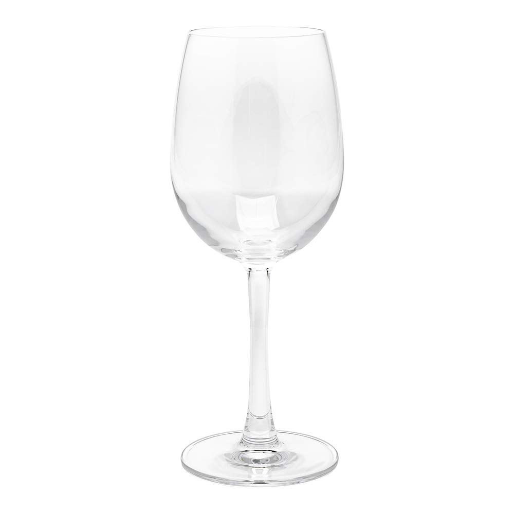 Restaurantware Voglia Nude 12oz White Wine Glasses Set of 12 - Premium Crystal Wine Glasses with Laser-Cut Rim for Chardonnay, Pinot Grigio & Sauvignon Blanc | Dishwasher Safe Fine-Blown Crystal | Perfect for Dinner Parties, Weddings & Restaurant Use