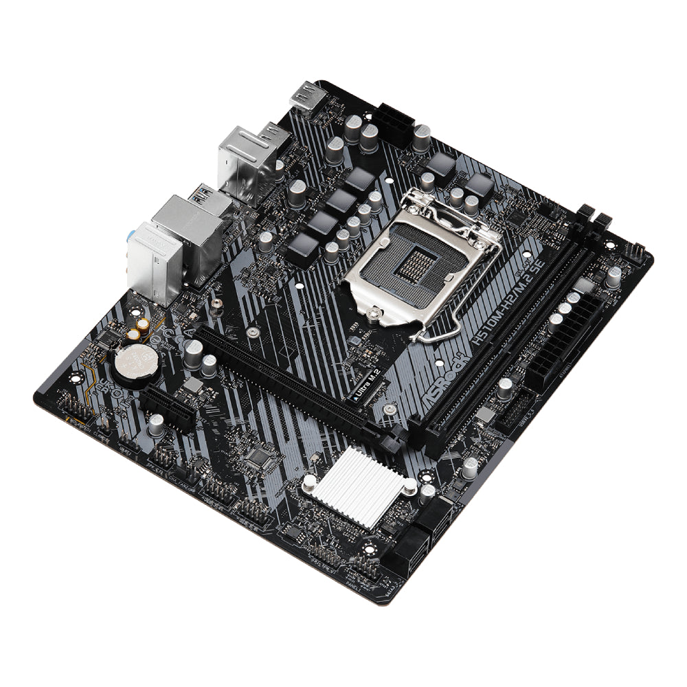 ASRock H510M-HDV/M.2 SE DDR4 Micro ATX LGA 1200 Motherboard - Intel 10th/11th Gen CPU Support, PCIe 3.0, M.2 Slot, USB 3.2 - Perfect for Budget Gaming PC & Home Office Builds