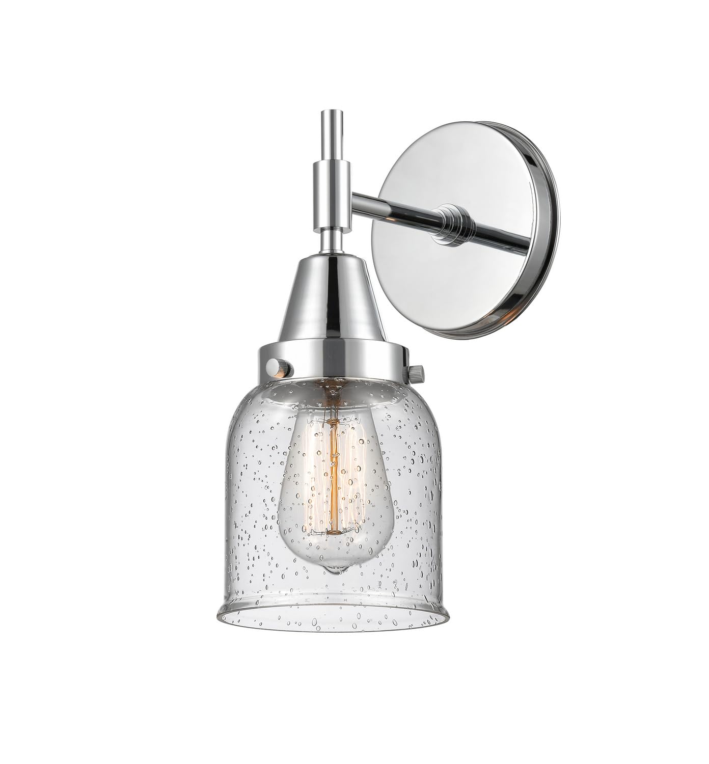 Innovations 447-1W-PC-G54-LED Chrome Finish Transitional LED Wall Sconce Light Fixture - Perfect for Bedroom, Hallway, and Living Room Lighting