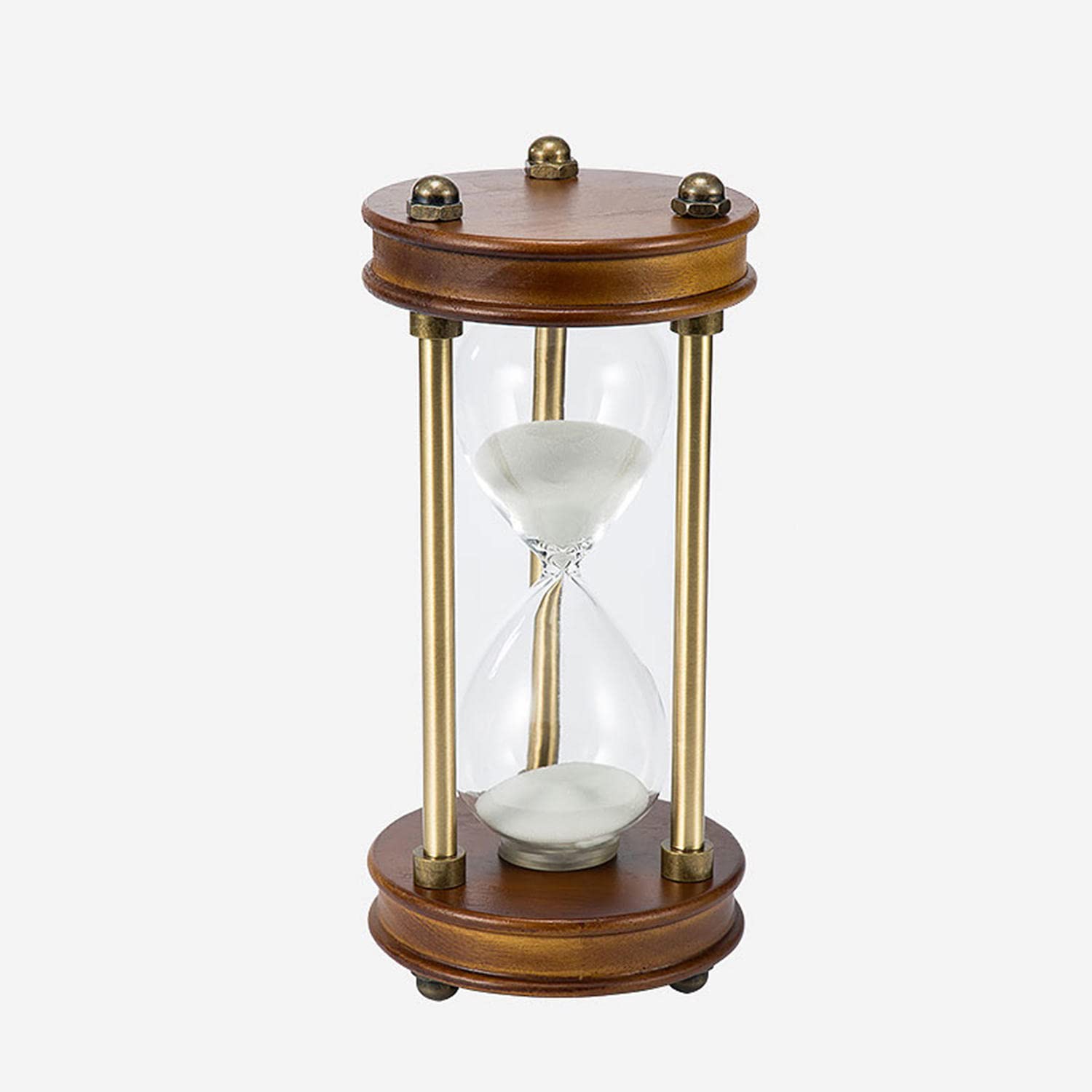 Nordic Style 60-Minute Wooden Hourglass Timer - Modern Minimalist Sand Clock for Home Decor, Office Desk, Meditation & Yoga - Unique Gift Idea for Housewarming, Birthday & Christmas