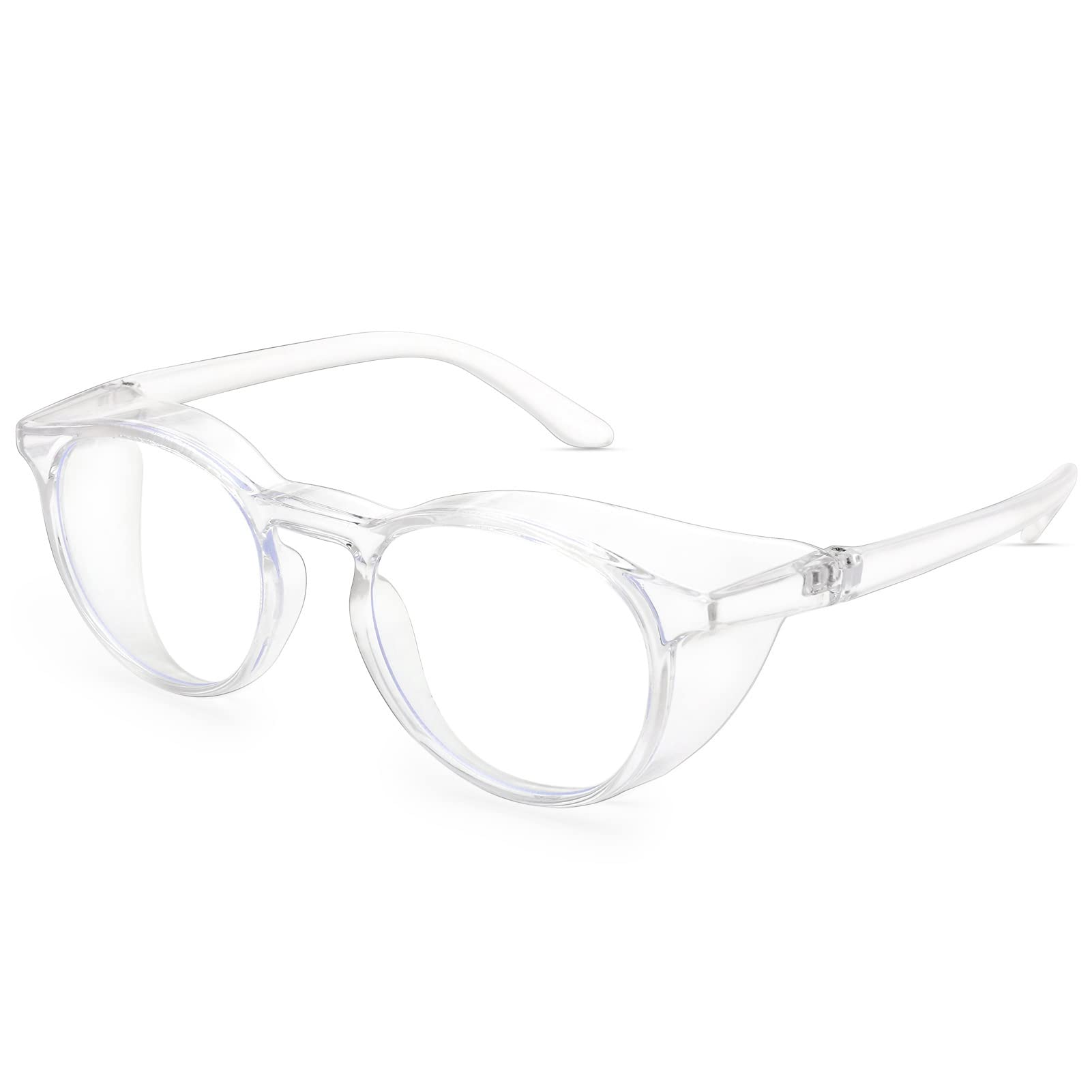 Anti-Fog Safety Glasses - Clear Scratch-Resistant Protective Goggles with Blue Light Blocking for Men & Women - Perfect for Construction, Lab Work, and Computer Use