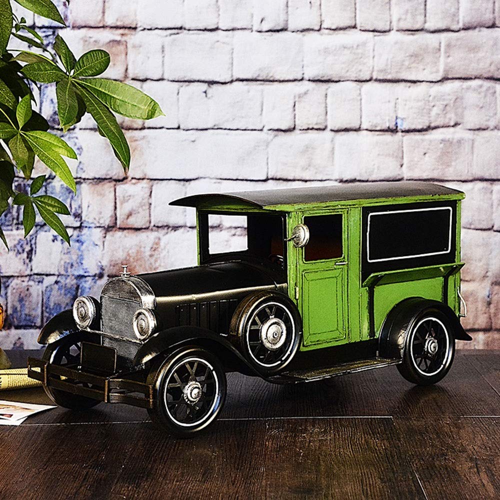 Vintage Classic Car Model Metal Craft - Handmade Home Decor for Living Room & Bedroom, Photography Props, Desk Ornament (6.2×2.8×2.8cm) - Perfect for Vintage Themed Interiors & Creative Photo Shoots