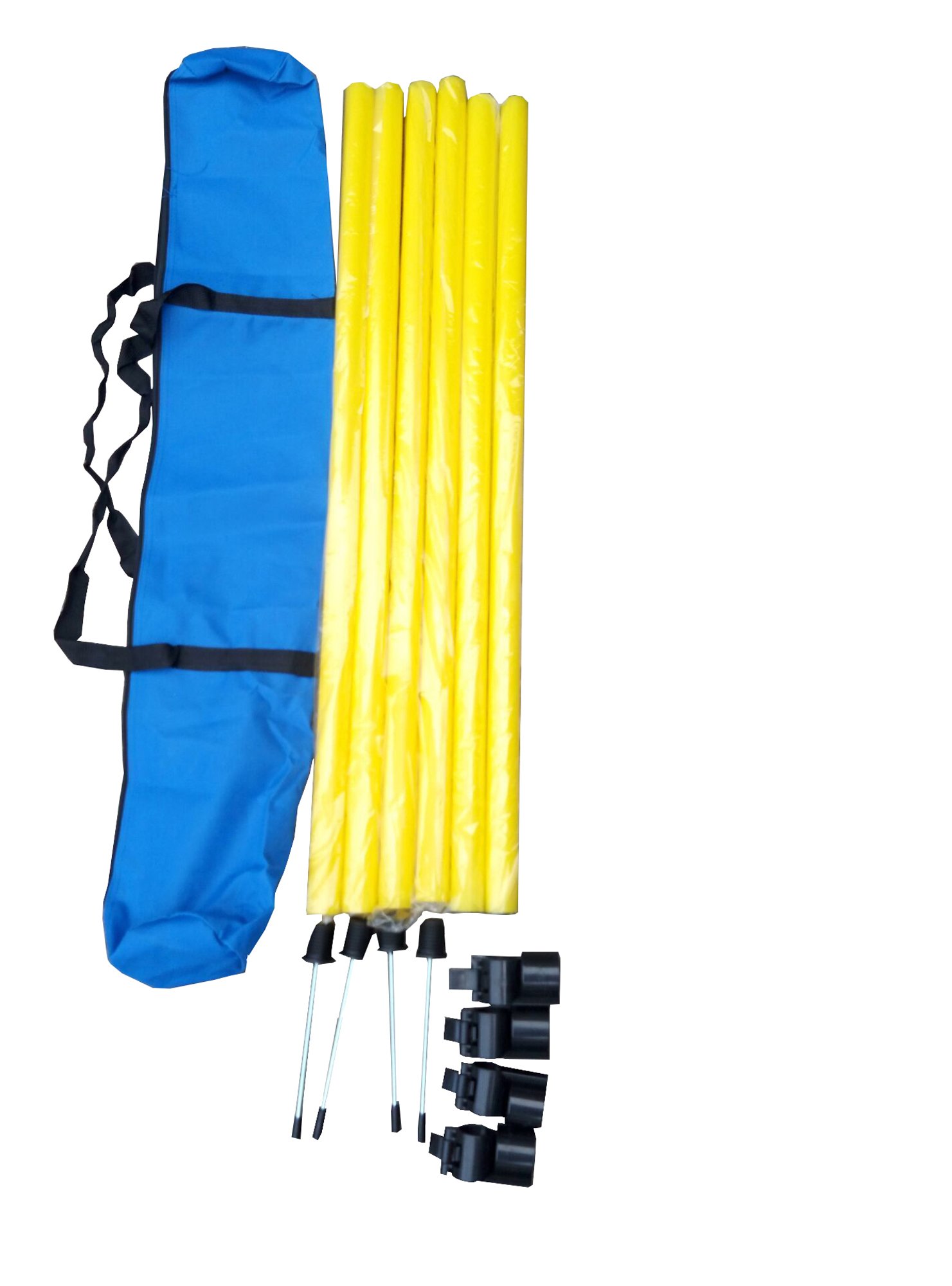 PET LIFE Collapsible Dog Agility Training Kit - Jumping Hurdle for Outdoor & Indoor Use - Portable Folding Design for Travel - Green/Yellow - Perfect for Backyard Training, Dog Sports & Pet Exercise